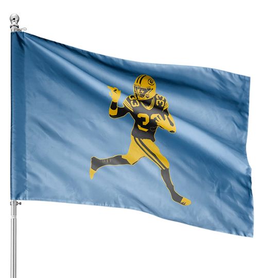 Discover Aaron Jones Wave To Em House Flags, Aaron Rodgers