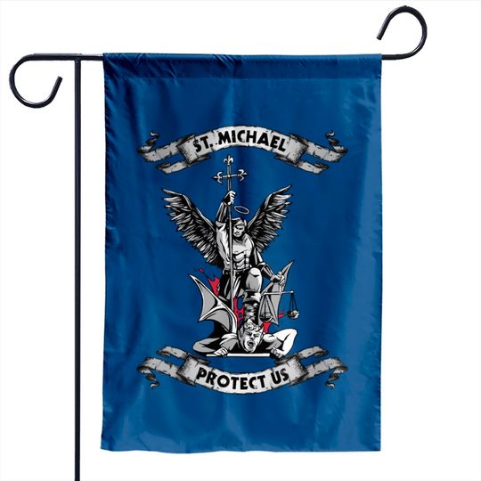 Discover Archangel Saint Michael Protect Us Defend Us Garden Flags