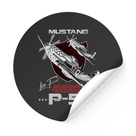 Discover P51 Mustang Ww2 Fighter Aircraft P51 Mustang W W2 Fighter Aircraft Stickers