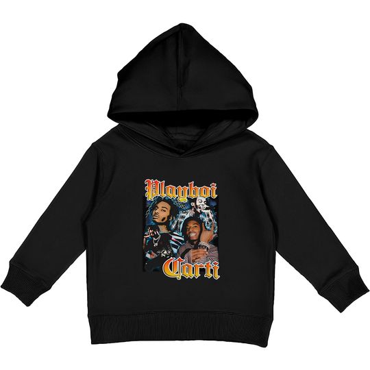 Discover Vintage Playboi Carti Kids Pullover Hoodies
