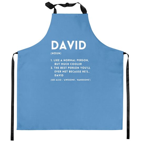 Discover DAVID Definition Funny Personalized Name For David Kitchen Aprons