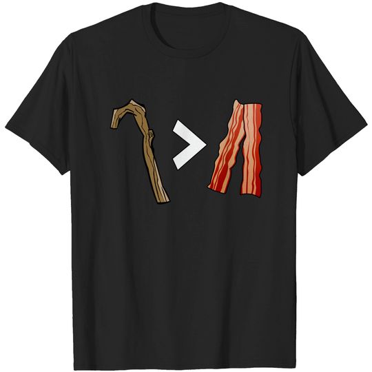 Discover My Stick is Better than Bacon - equation - Bacon - T-Shirt