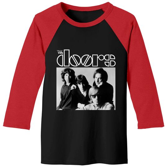 Discover THE DOORS Tee, Rock Band Baseball Tees, Doors Logo Baseball Tees