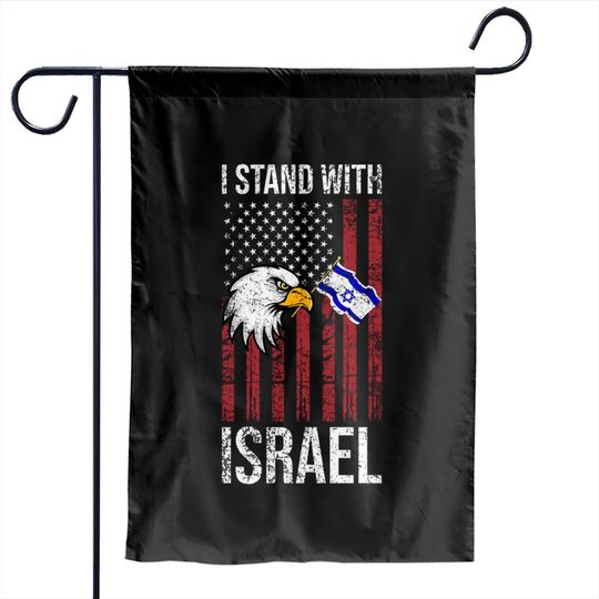 Discover Israel America Eagle Garden Flags
