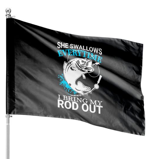 Discover Fishing Lover House Flags