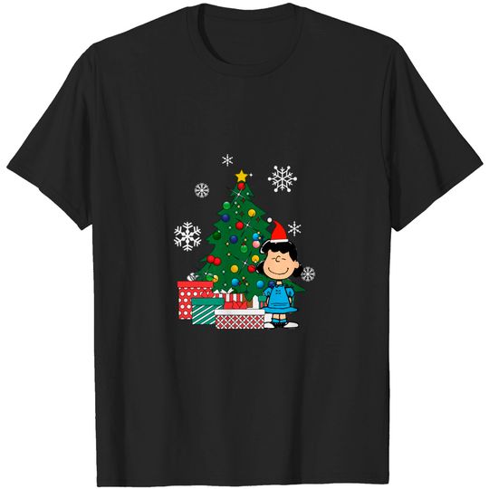 Discover Lucy Van Pelt Around The Christmas Tree - Lucy Van Pelt - T-Shirt