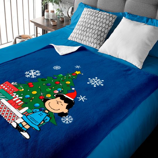 Discover Lucy Van Pelt Around The Christmas Tree - Lucy Van Pelt - Baby Blankets