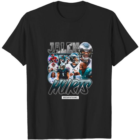 Discover 90s Style Vintage Jalen Hurts Graphic T-Shirt