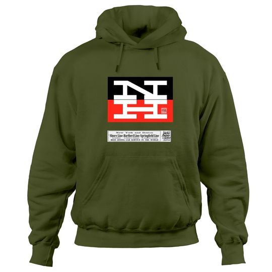 Discover New Haven Railroad Logo Hoodies