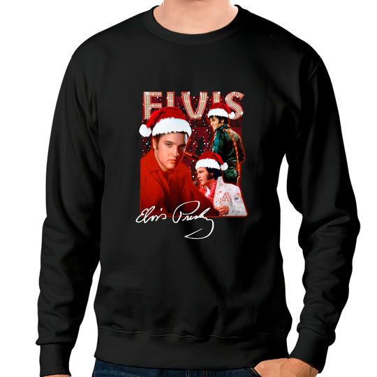 Discover Elvis Presley Christmas Sweatshirt, Vintage Elvis Presley Sweatshirt