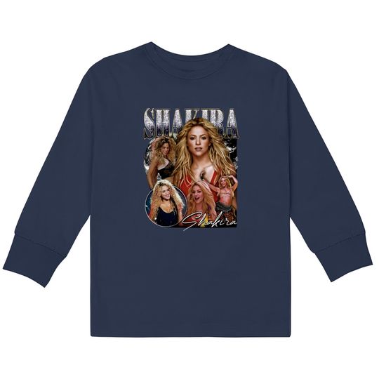Discover Vintage Shakira Kids Long Sleeve T-Shirts