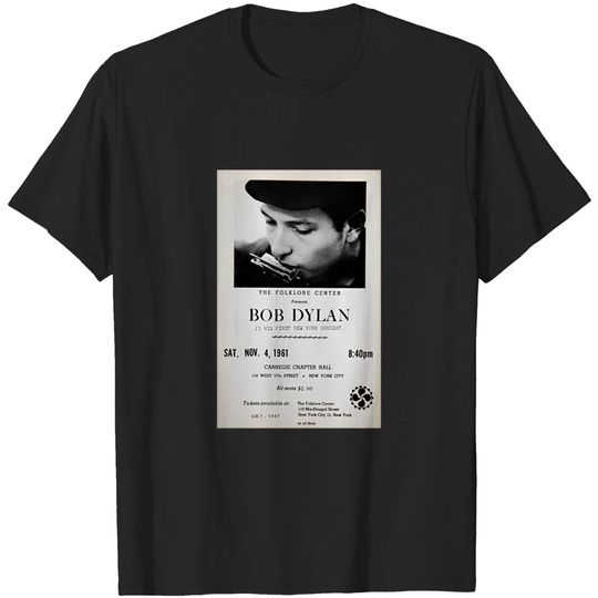 Discover Bob Dylan 1st Live Poster T-shirt