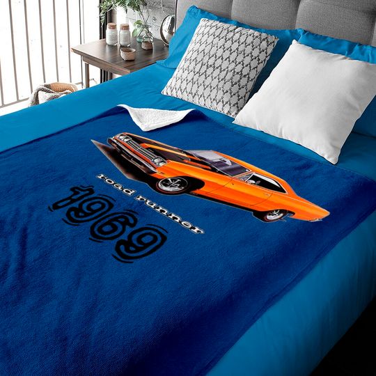 Discover Mopar - 1969 Plymouth Road Runner Baby Blankets