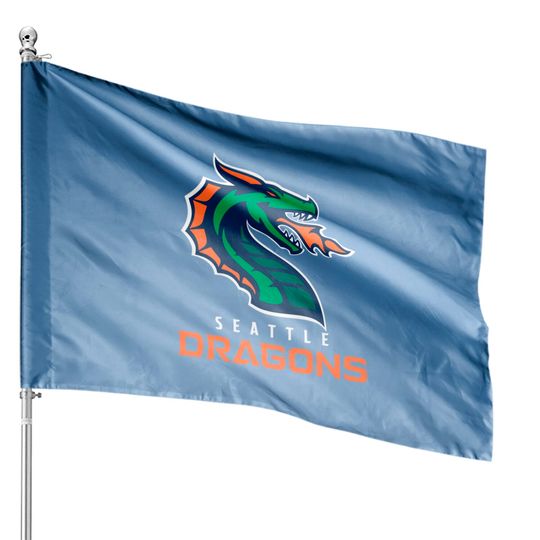 Discover Seattle Dragons House Flags