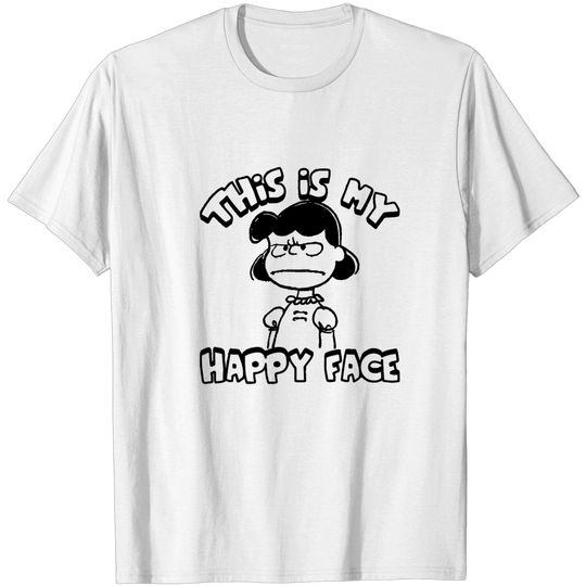 Discover This is MY HAPPY FACE - Lucy Van Pelt - T-Shirt