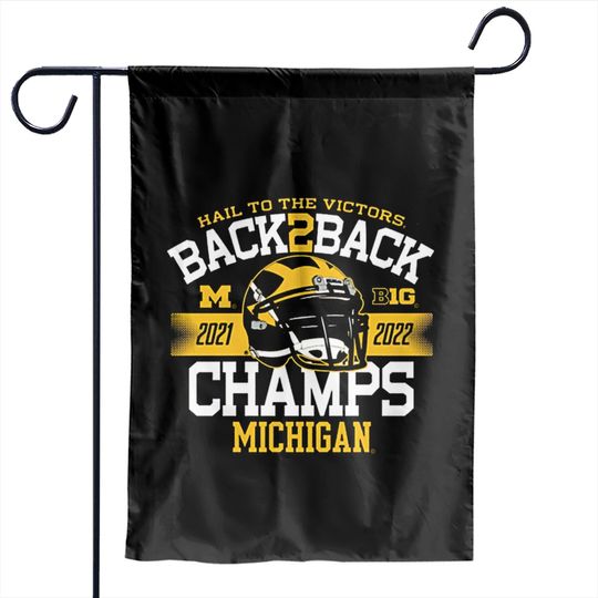Discover Michigan Big Ten Championship Garden Flags, Michigan Hail To The Victors 2021 2022 Garden Flags