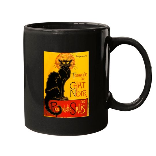 Discover Vintage Le Chat Noir Black Cat Paris - Vintage - Mugs