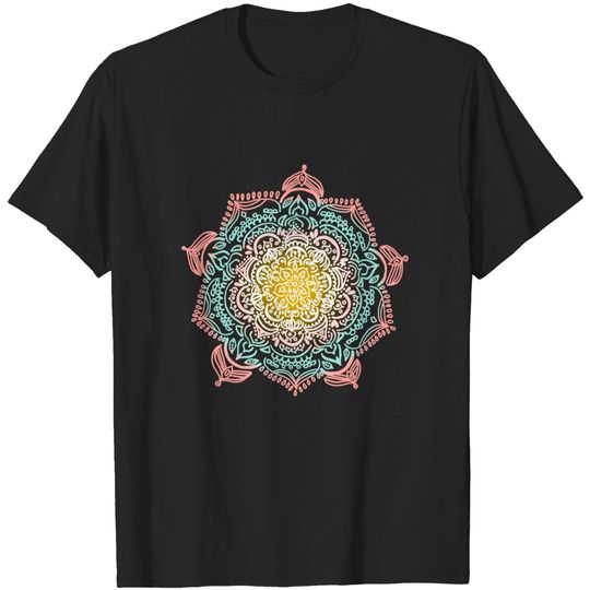 Discover Desert Sunrise Mandala - Mandala - T-Shirt