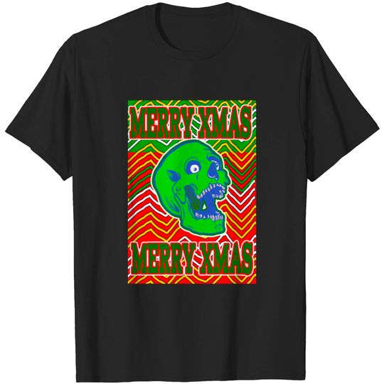 Discover Merry Xmas Skull Christmas Sweater in Bad Taste - Xmas Sweater - T-Shirt