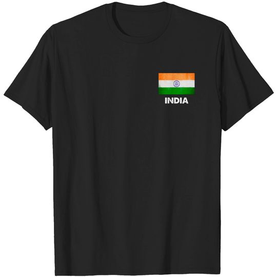 Discover India Flag  T Shirt