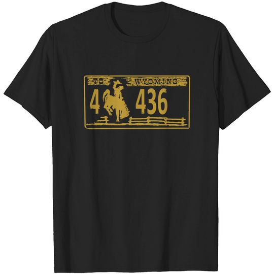 Discover Wyoming license plate - Wyoming - T-Shirt