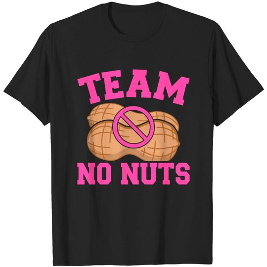 Discover Gender reveal team no nuts girl matching family baby party T-Shirt