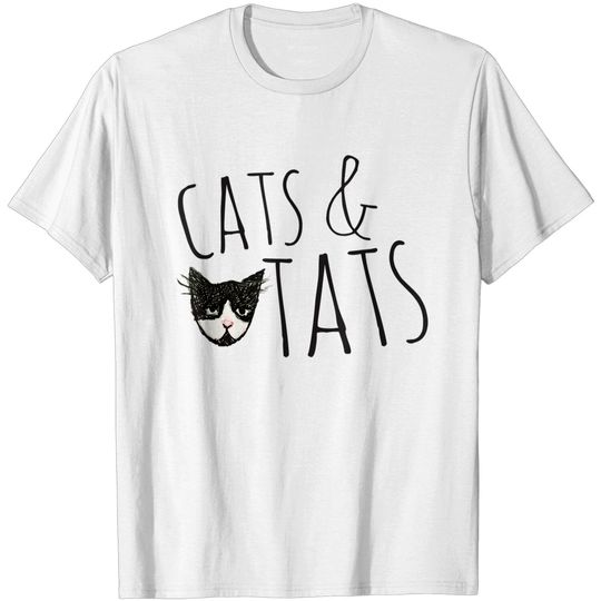 Discover Cats and Tats t-shirt cat tattoo lover tee shirt Cats & Tats