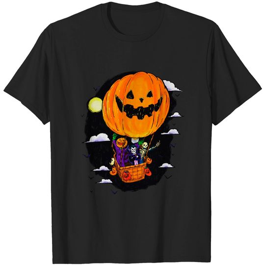 Discover Pumpkin Hot Air Balloon - Pumpkin - T-Shirt