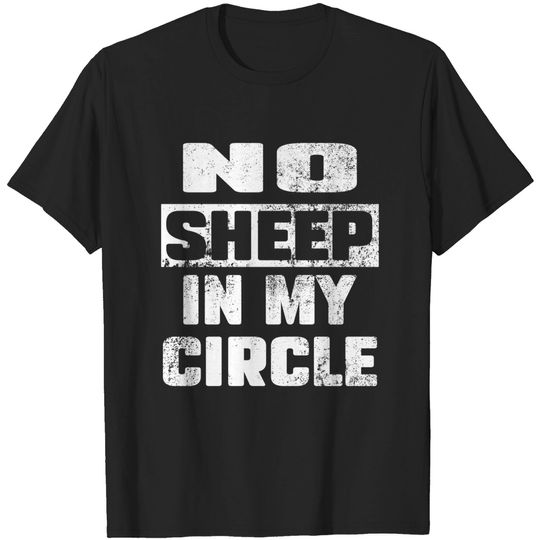 Discover No Sheep in My Circle Funny Saying Halloween Costume T-Shirt
