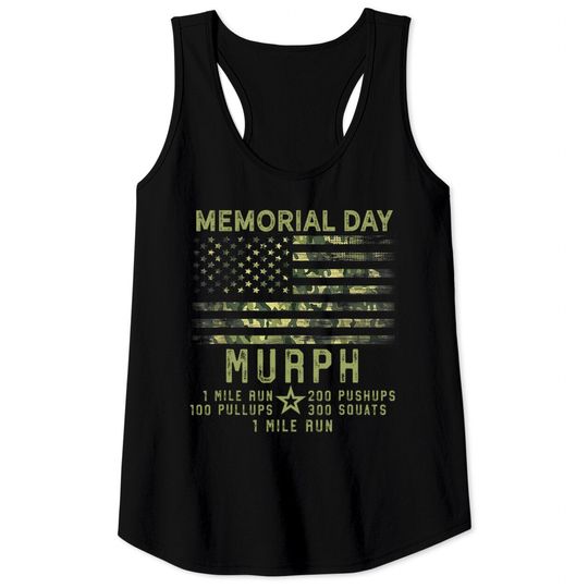 Discover Murph Challenge Memorial Day WOD Workout Gear 2021 Tank Tops