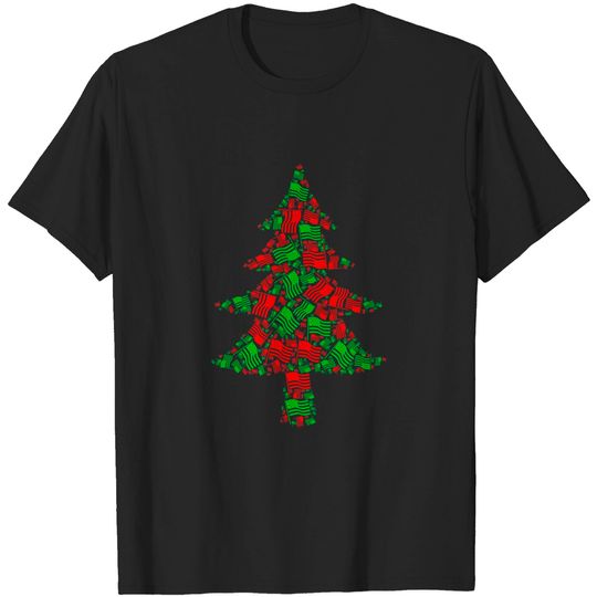 Discover American Flag Christmas Tree T-Shirt