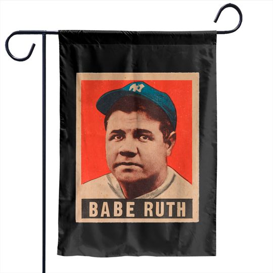Discover Babe Ruth 1948 Leaf Baseball Card - Babe Ruth - Garden Flags