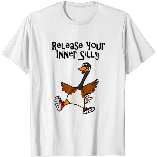 Discover Cartoon Goose T-shirt Smilenowtees Funny Silly