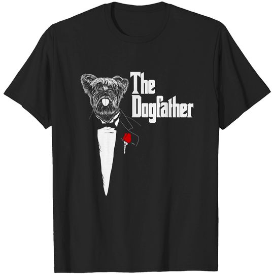 Discover Yorkshire Terrier | The DogFather Yorkshire | Yorkie Dog Dad T-Shirt
