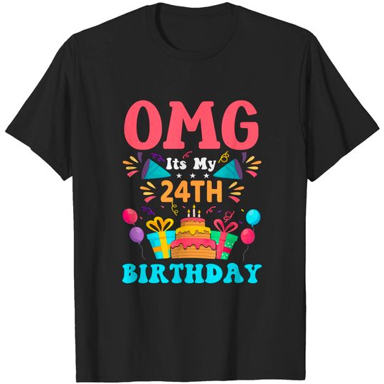 Discover Happy 24th Birthday Party T-shirt