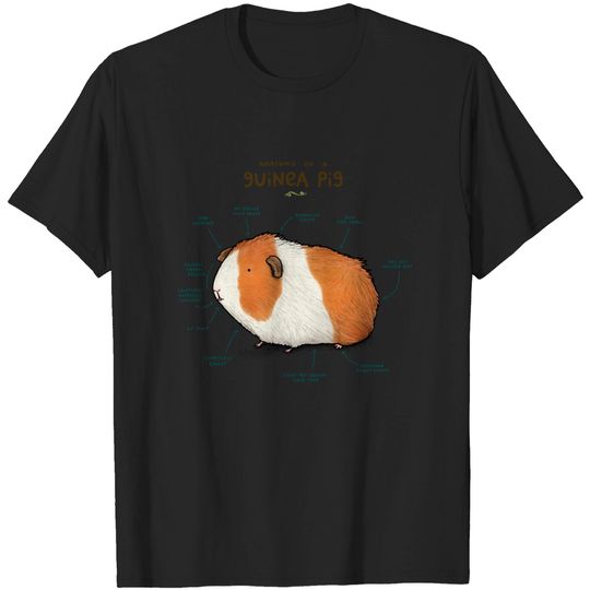Discover Anatomy of a Guinea Pig - Guinea Pig - T-Shirt