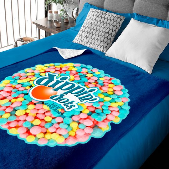 Discover Dippin Dots - Rainbow Color Ice Cream Pullover Baby Blankets
