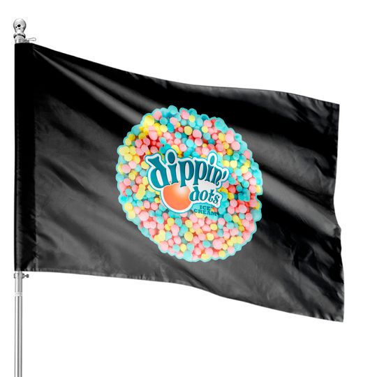 Discover Dippin Dots - Rainbow Color Ice Cream Pullover House Flags