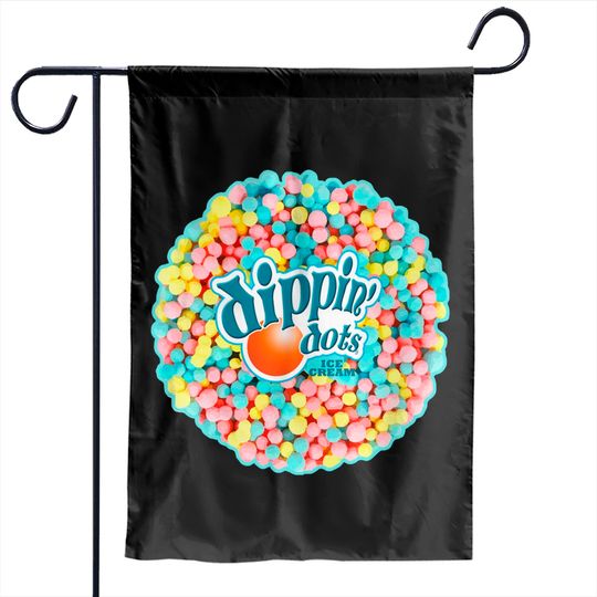 Discover Dippin Dots - Rainbow Color Ice Cream Pullover Garden Flags