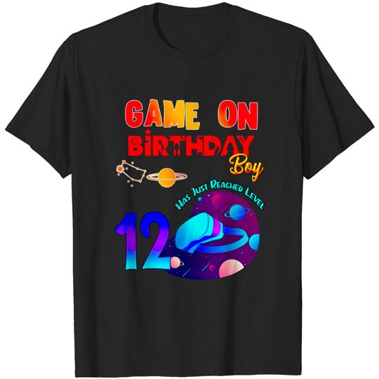 Discover VR Virtual Reality Game On 12 Birthday Party Matching Outfit T-Shirt