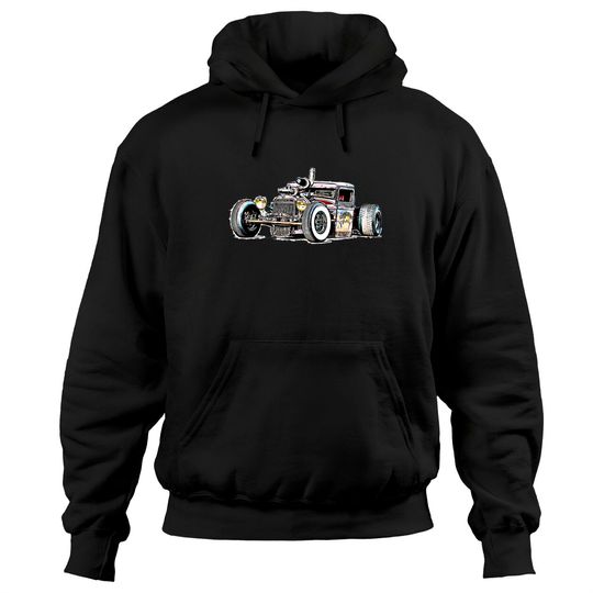 Discover Gal Hotrods Hoodie Rust Bucket Outline Rat Rod Hot Rod Diesel