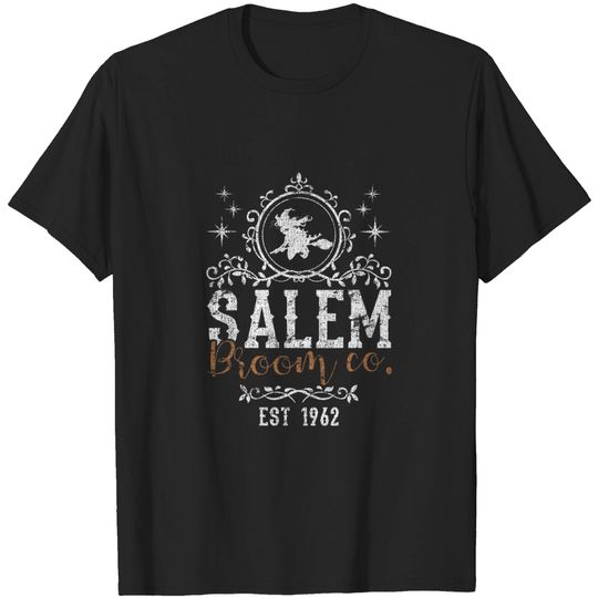 Discover Witches Salem Broom Company Grunge Halloween T-Shirt