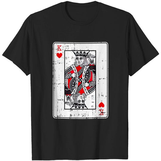 Discover King Of Hearts Valentines Day Cool Playing Card V-Day Pajama T-Shirt