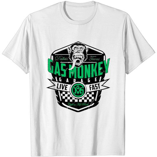 Discover Gas Monkey Garage Unisex T-shirt: Live Fast
