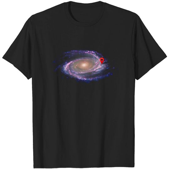 Discover You are here - Youre Here Galaxy - T-Shirt