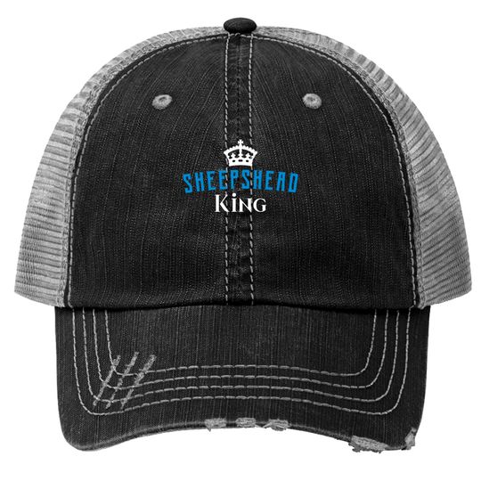 Discover Sheepshead King Card Game Funny Trucker Hats