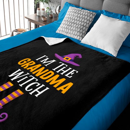 Discover I'm The Grandma Witch Halloween Grandmothers Baby Blankets