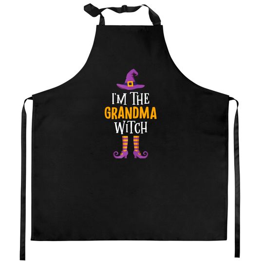 Discover I'm The Grandma Witch Halloween Grandmothers Kitchen Aprons
