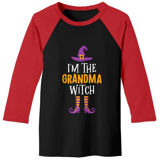 Discover I'm The Grandma Witch Halloween Grandmothers Baseball Tees