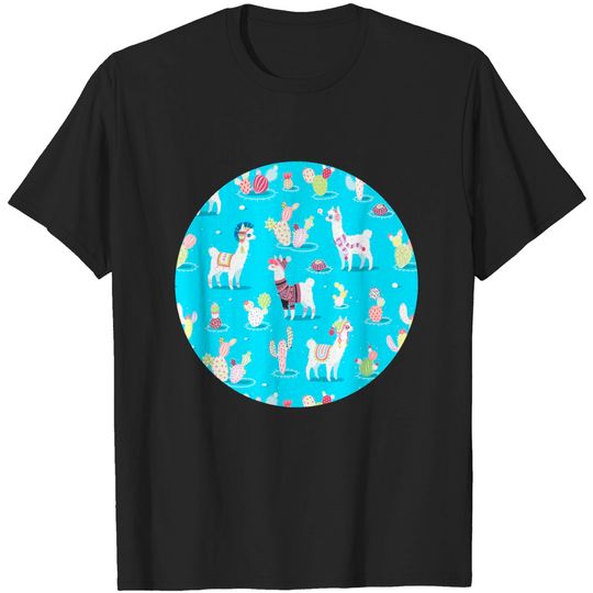 Discover Alpaca Pattern - Alpaca - T-Shirt